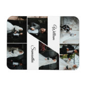 Elegante Collage Keepake Wedding Magnet (Horizontal)