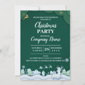 Elegante Company Cocktail Weihnachts-Party Einladu Einladung (Vorderseite)