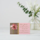 Elegante ConeFlower Business Card - - Visitenkarte (Stehend Vorderseite)