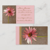 Elegante ConeFlower Business Card - - Visitenkarte (Vorne/Hinten)