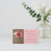 Elegante ConeFlower Business Card - - Visitenkarte (Stehend Vorderseite)