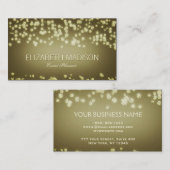 Elegante Confetti-Champagne-Blasen Visitenkarte (Vorne/Hinten)