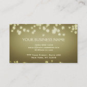 Elegante Confetti-Champagne-Blasen Visitenkarte (Rückseite)