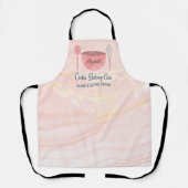 Elegante Cookie Backwaren Crew Mit Monogramm Schürze (Vorderseite)
