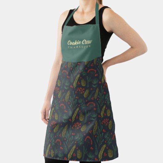 Elegante Cookie Crew Winter Botanische Schürze (InSitu)