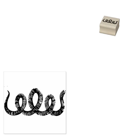 Elegante Coole, einzigartige gotische Schlange Zei Gummistempel (Stempel)