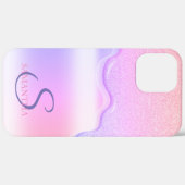 Elegante Coole Ombre Glitzer Tropfen Case-Mate iPhone Hülle (Rückseite / Rechts)