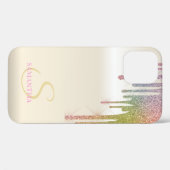 Elegante Coole Rainbow-Glitzer-Tropfen Case-Mate iPhone Hülle (Rückseite (Horizontal))