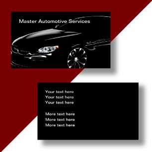 Elegante, coole Visitenkarten für das Auto-Gewerbe Visitenkarte