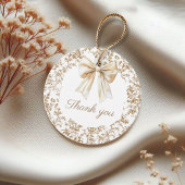 Elegante Coquette Bow Chinoiserie Vielen Dank Geschenkanhänger