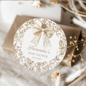 Elegante Coquette Bow Chinoiserie Vielen Dank Geschenkanhänger