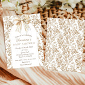 Elegante Coquette Chinoiserie Babydusche Einladung