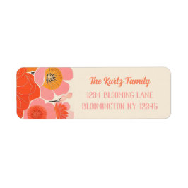 Elegante Coral Pink Poppy Blume Einmalige Adresse