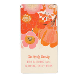 Elegante Coral Pink Poppy Blume Einmalige Adresse