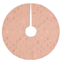 Elegante Coral Pink und Gold Ananas