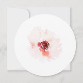 Elegante Coral Script Wedding Tischnummer Card (Rückseite)