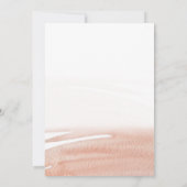 Elegante Coral Summer Wedding Einladung (Rückseite)