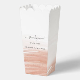 Elegante Coral Terracotta Wedding Geschenkschachtel