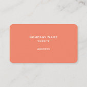 Elegante Coral Wedding Dress Business Card Visitenkarte (Rückseite)