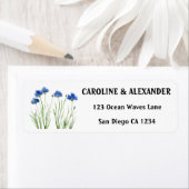 Elegante Cornflwers Wildblumen Hochzeit (Insitu)