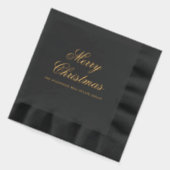 Elegante Corporate Business Weihnachtsfeier Servietten Mit Folie (Links)