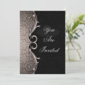 Elegante Corporate Dinner Party Einladung (Stehend Vorderseite)