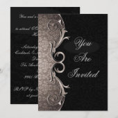 Elegante Corporate Dinner Party Einladung (Vorne/Hinten)