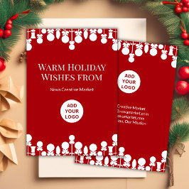 Elegante Corporate Holiday Card | Personalisiert Feiertagskarte