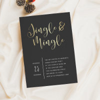 Elegante Corporate Jingle & Mingle-Party Einladung
