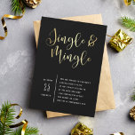 Elegante Corporate Jingle & Mingle-Party Einladung<br><div class="desc">Elegante Corporate Jingle & Mingle Party Einladungen von Cali Graphics.</div>