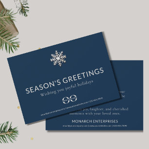 Elegante Corporate Season's Greetings Card Feiertagskarte