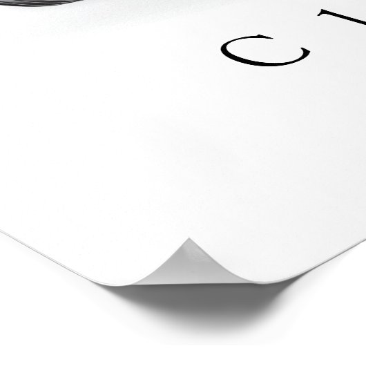 Elegante Corvette C1 Lustration Farbe Kaskade Poster (Ecke)