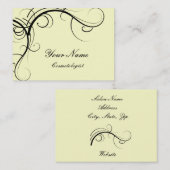 Elegante Cosmetology Business Cards Visitenkarte (Vorne/Hinten)