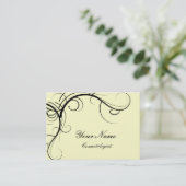 Elegante Cosmetology Business Cards Visitenkarte (Stehend Vorderseite)