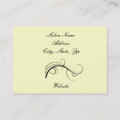 Elegante Cosmetology Business Cards Visitenkarte (Rückseite)