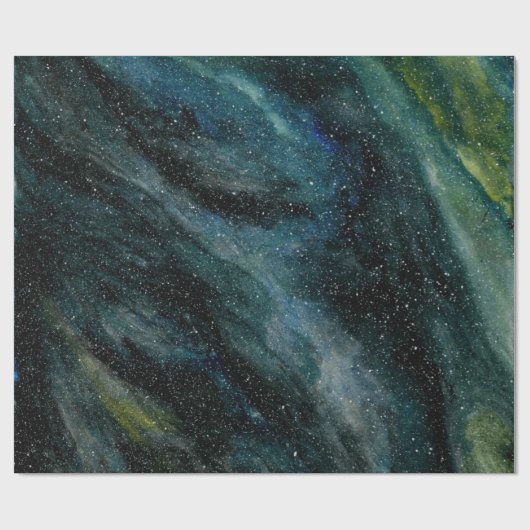Elegante Cosmos Galaxy Geschenkpapier (Flach)