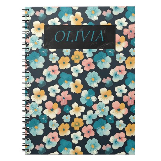 Elegante Cotattecore Blumengeschenke Notizblock (Vorderseite)