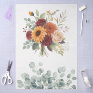 Elegante Cotattecore Fall Floral Bouquet Entdeckun Seidenpapier