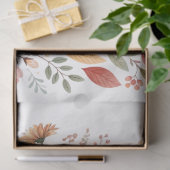 Elegante Cotattecore Fall Floral Bouquet Entdeckun Seidenpapier (Geschenk)