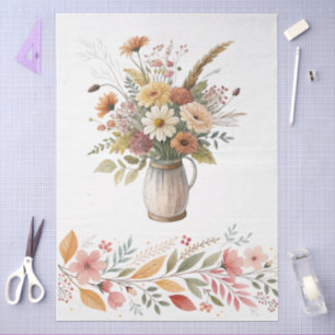 Elegante Cotattecore Fall Floral Bouquet Entdeckun Seidenpapier