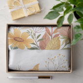 Elegante Cotattecore Fall Floral Bouquet Entdeckun Seidenpapier (Geschenk)