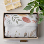 Elegante Cotattecore Fall Floral Bouquet Entdeckun Seidenpapier (Geschenk)