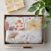 Elegante Cotattecore Fall Floral Bouquet Entdeckun Seidenpapier (Geschenk)