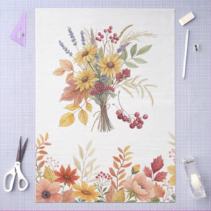 Elegante Cotattecore Fall Floral Bouquet Entdeckun Seidenpapier