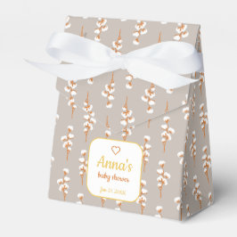 Elegante Cotton Floral Baby Shower Geschenkschachtel