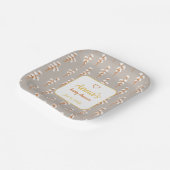 Elegante Cotton Floral Baby Shower Pappteller (Gewinkelt)