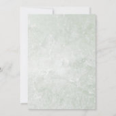 Elegante Cotton White Peace Lily Wedding Einladung (Rückseite)