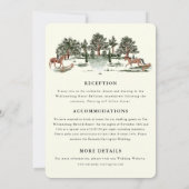 Elegante Country Manor Ranch in einem Einladung (Rückseite)