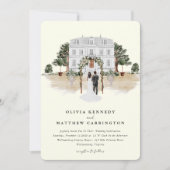 Elegante Country Manor Ranch in einem Einladung (Vorderseite)