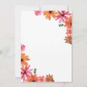 Elegante Country Rose 1. Geburtstag Einladung (Rückseite)